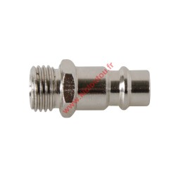 EMBOUT POUR RACCORD PNEUMATIQUE EURO BGS TECHNIC FILETAGE MALE 1/4