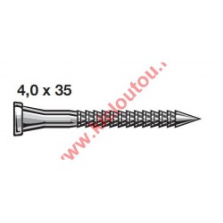 Simpson pointes CNA annelées 4 x 35 boite de 250 pour connecteur bois 