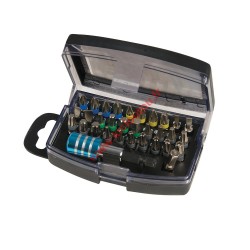 Coffret de 32 pièces d'embouts de vissage à code couleur SILVERLINE 681743