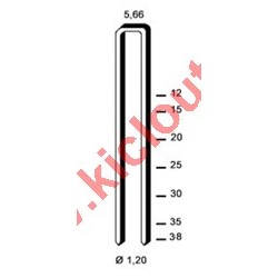 Agrafes 90 - 10mm Galva - Boite de 5000