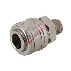 Coupleur rapide Euro filetage pour tuyau air comprimé 1/4" BSP