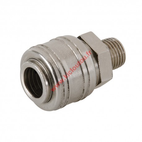 Coupleur rapide Euro filetage pour tuyau air comprimé 1/4" BSP