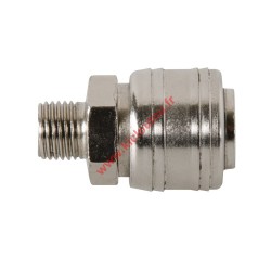 Coupleur rapide Euro filetage pour tuyau air comprimé 1/4" BSP