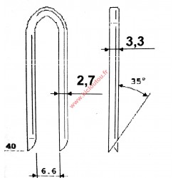 Pack de 2100 Crampillons 40mm Galva + Gaz pour montana GF3140