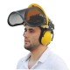 Visière grillagée de forestier avec casque anti-bruit Silverline 140878