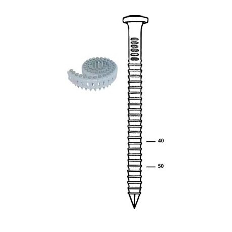 Pointes Rouleaux 16° pour sabots de charpente 4,00 x 40 mm