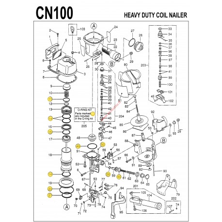 Kit joints MAX CN100 o-ring CN81061