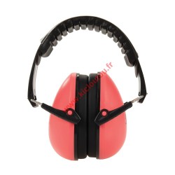 Casque anti-bruit enfant rose Silverline 579540 protection auditive