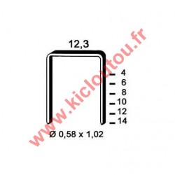 Agrafes 84 -  4mm Galva - Boite de 10000