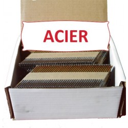 Déstockage Pointes 34° CRANTEES ACIER 3.1x50 boite de 2000 SANS gaz