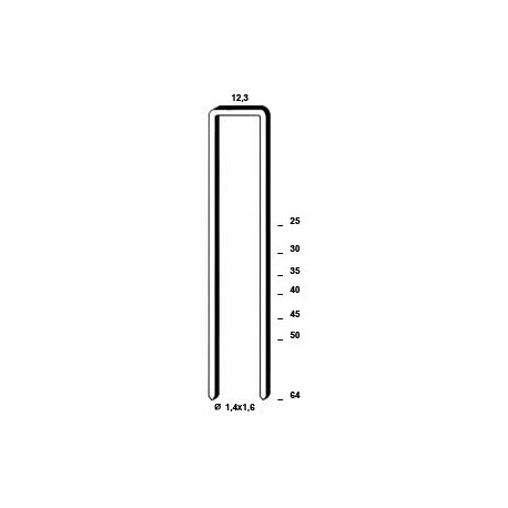 Agrafes 16 NC-S4 - 25 mm Galva