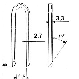 2100 Crampillons 40mm Galva sans Gaz pour montana GF3140