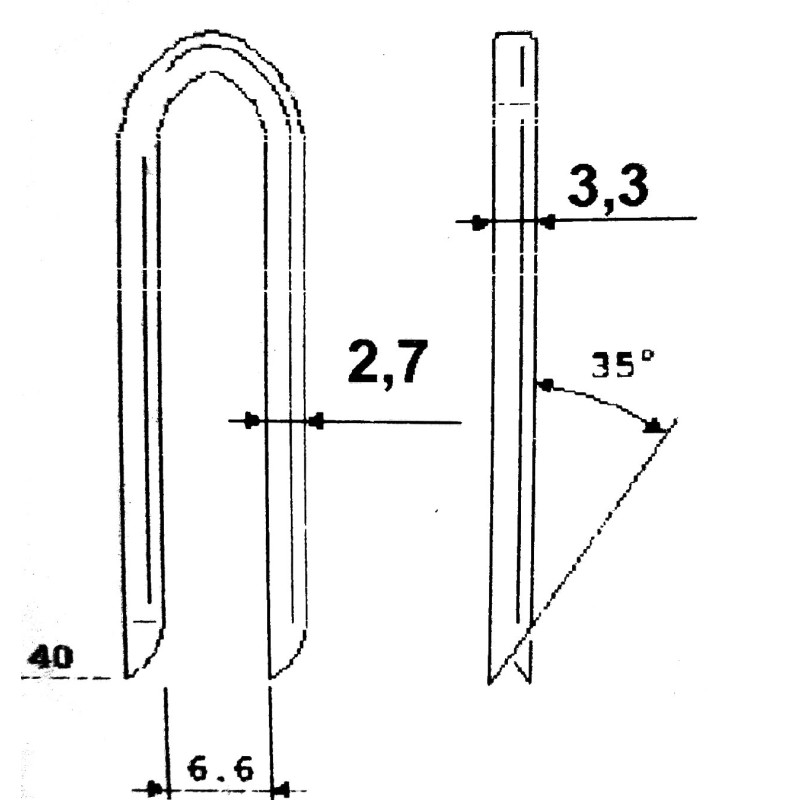 2100 Crampillons 40mm Galva sans Gaz pour montana GF3140