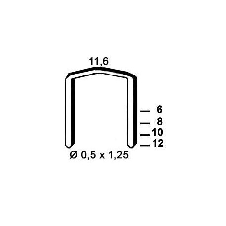 Agrafes STCR5019 - 10 mm