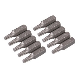 10 embouts T20 chrome-vanadium 25mm torx