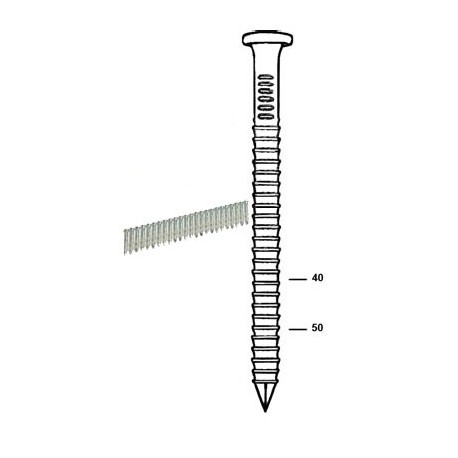 Pointes en bande 21° 4,00 x 40 mm pour sabots de charpente 