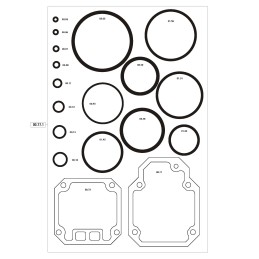 Kit joints Omer 00.77.1 pour agrafeuse Omer WK.38 WP.38 WS.38