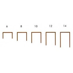 Agrafes T 50 - 10 mm inoxydables