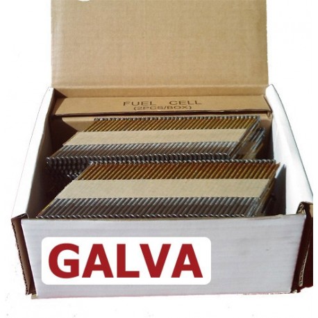 Pointes 34° RING GALVA 12µ 2.8x70 boite de 2200 avec gaz