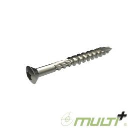 Vis terrasse inox AISI 410 Multi+ 5x50 / 30 TX25 tête fraisée bombée – Boîte de 200