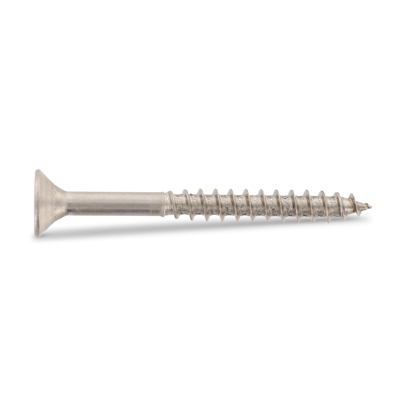 Vis à bois inox A4 5x50 mm tête fraisée renforcée TX25 boîte de 200 vis