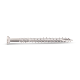 Profil de vis terrasse inox A4 5x80 mm avec filetage partiel 52 mm