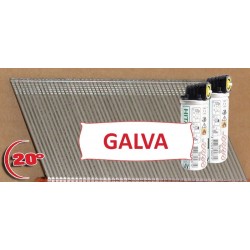 Pack 2000 clous TH F16/32 mm + gaz IM65A/250A Angle Brads Galva 20°