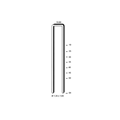 Agrafes G 5562 - 45 mm Galva Agrafes G 5562 - 45 mm Galva
