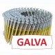 Pointes 16° 2.5x70 mm crantées GALVA - rouleau de 300 clous