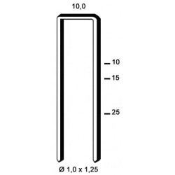 Agrafes G 4450 - 18 mm Galva - Boite de 6000