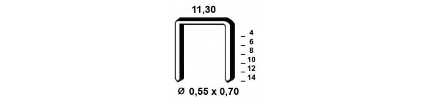 Agrafes type 53 équivalent Rapid 53 et Alsafix VX